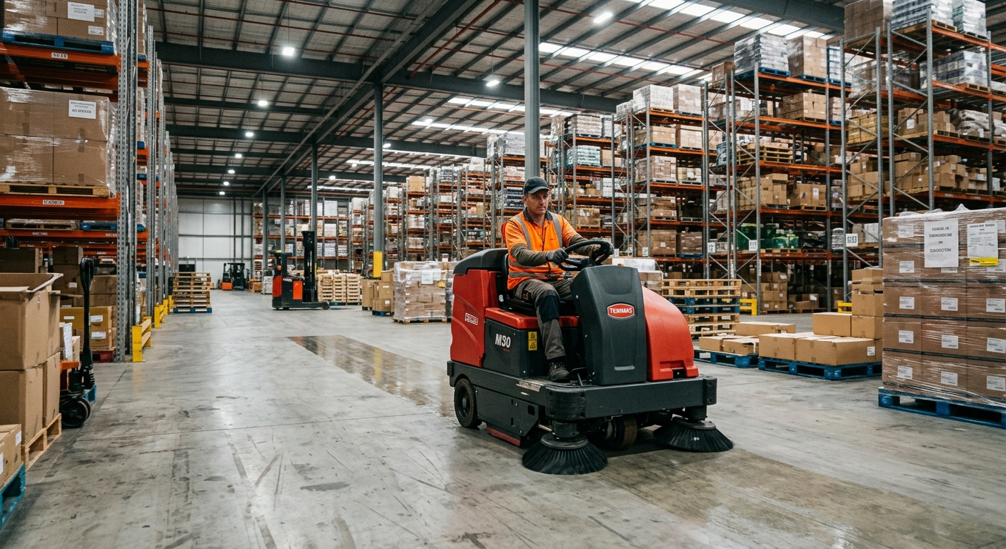 Nettoyage d'entrep&ocirc;ts logistiques