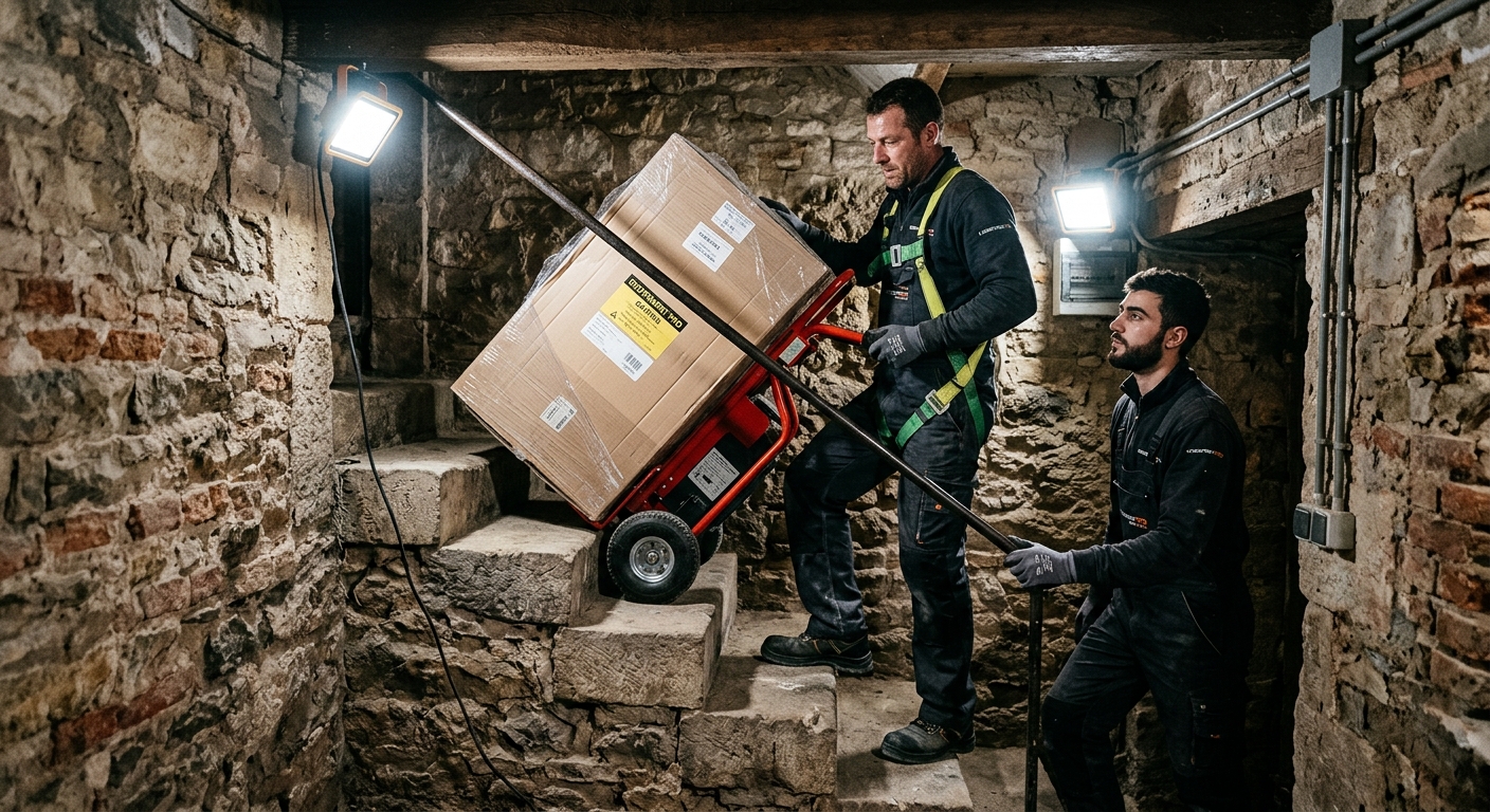 Logistique de débarras accès difficile